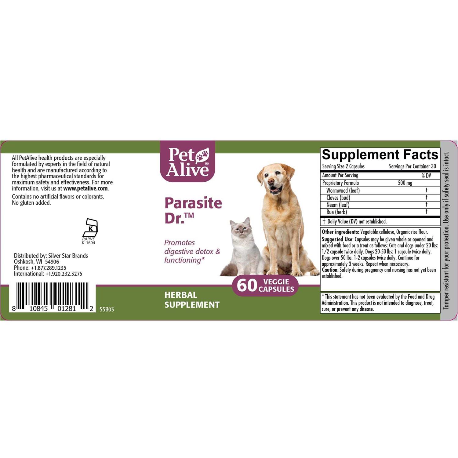 PetAlive Parasite Dr. for Cat & Dog Digestive Detoxification - Nail Gallerys