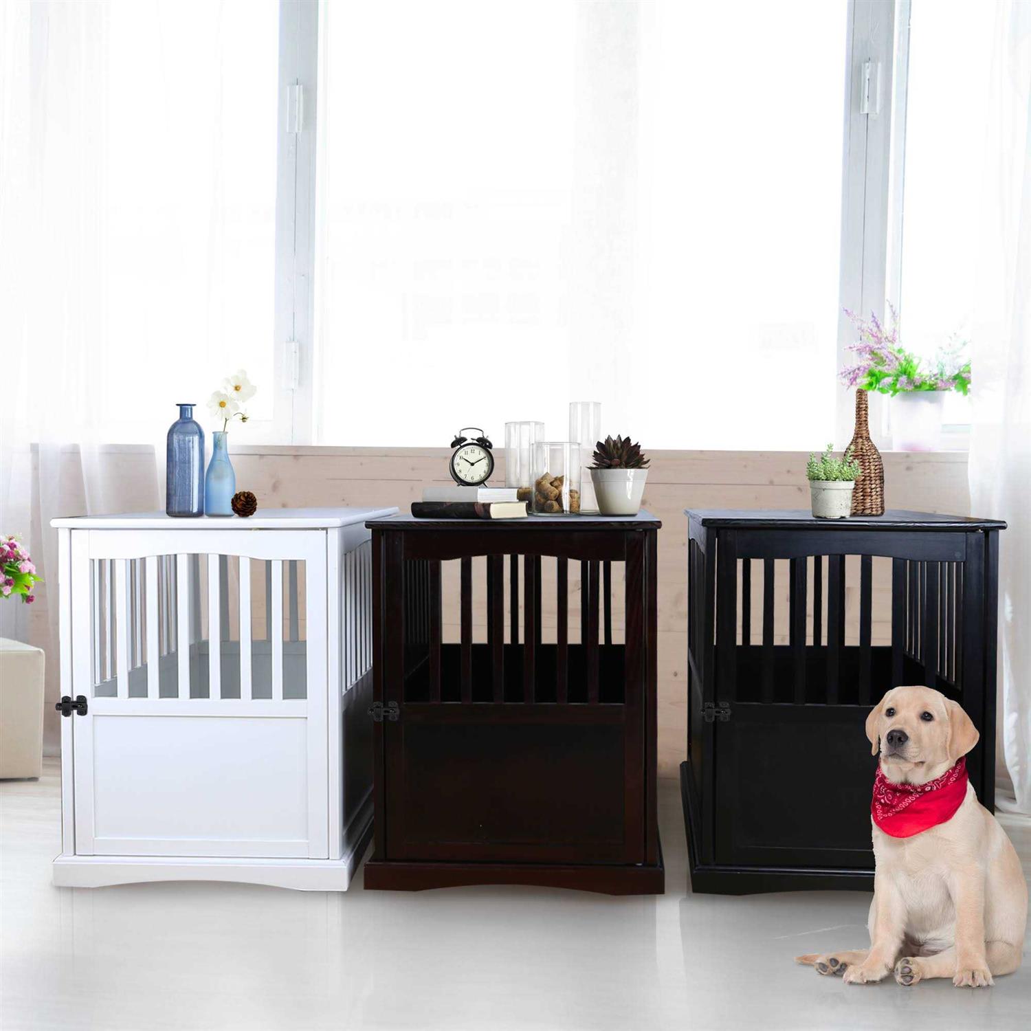 Casual Home End Table Pet Crate - Nail Gallerys