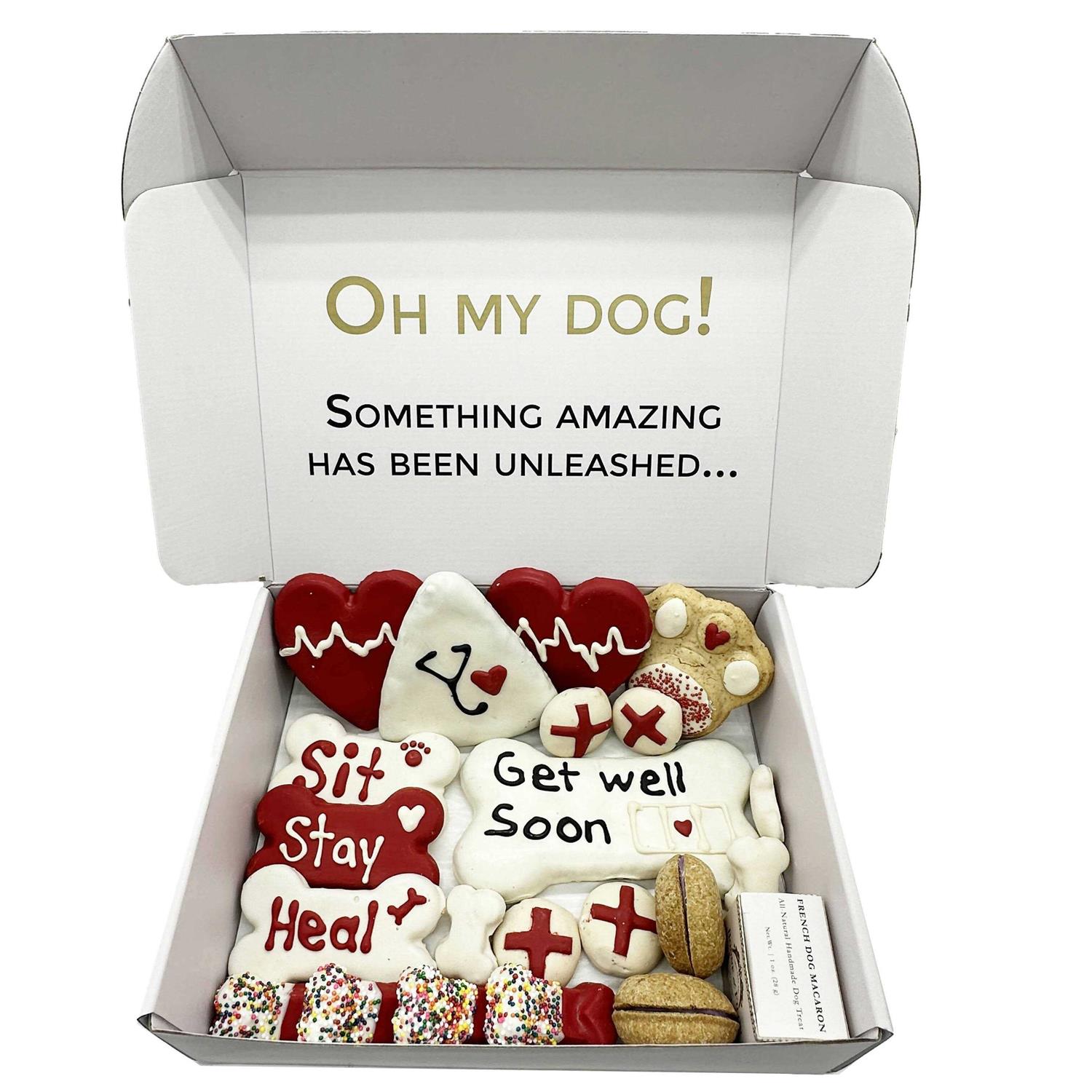 Bonne et Filou Get Well Soon Themed Dog Treats Gift Box - Nail Gallerys