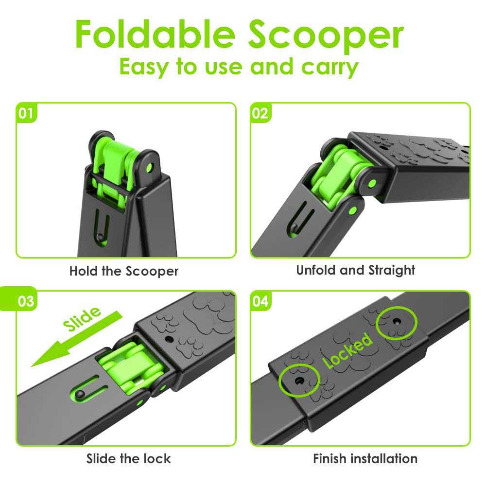 TIMINGILA 33 Long Handle Portable Pet Pooper Scooper for Large and Small Dogs,High Strength Material and Durable Spring,Great for Lawns - Nail Gallerys