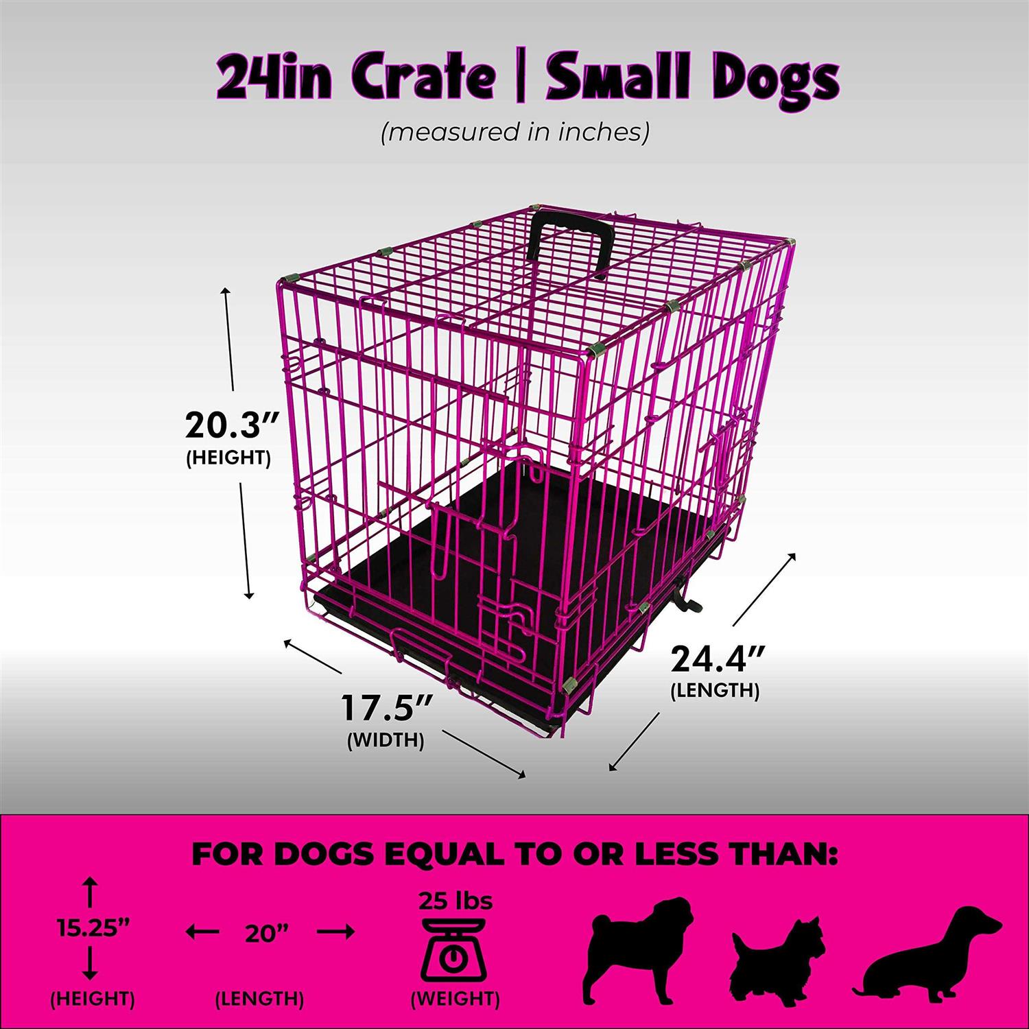 Pet Expressions Colored Metal Wire Dog Crate - Nail Gallerys