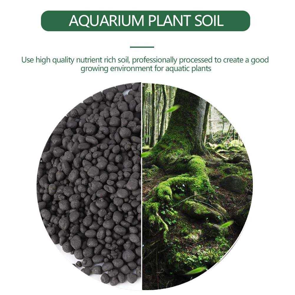 Zetiling 1000g Aquasoil Aqua Soil Aquarium Soil Aquarium Plant Soil Water Plant Soil Aqua Soil Substrate Simple to Use Fish Tank Bottom Water grass Seeds - Nail Gallerys