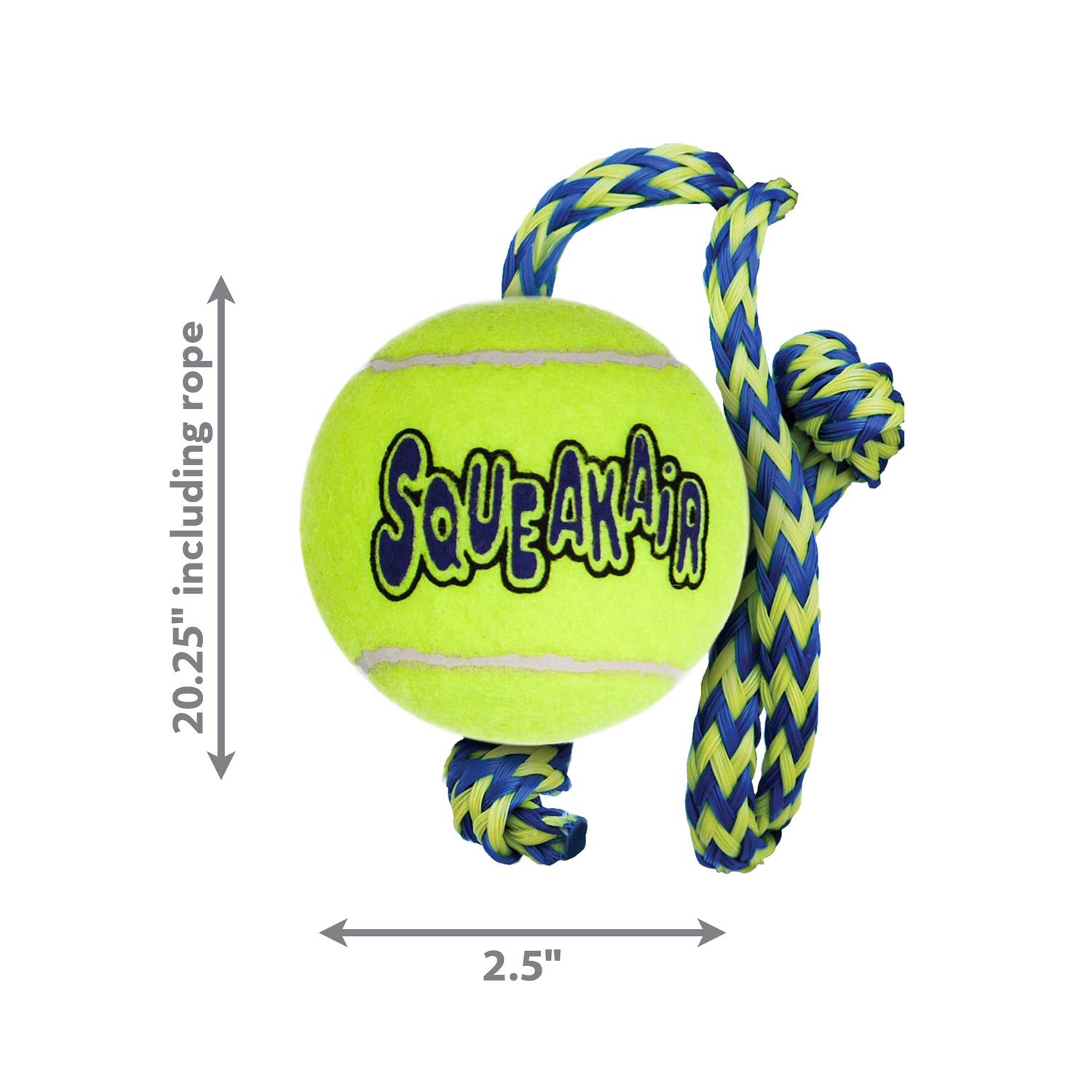 KONG SqueakAir Ball with Rope - Nail Gallerys