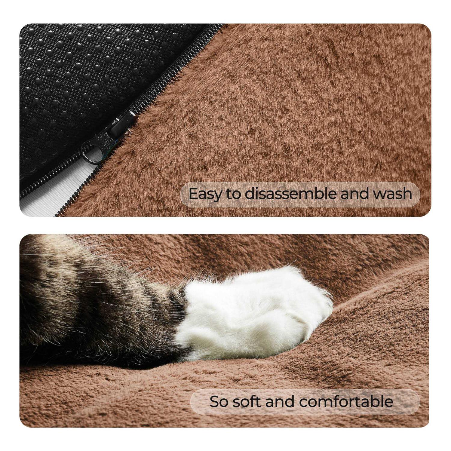 Allisandro Calming Dog Sofa Cover Bed Luxury Faux Fur Pet Couch Protector Bed - Nail Gallerys