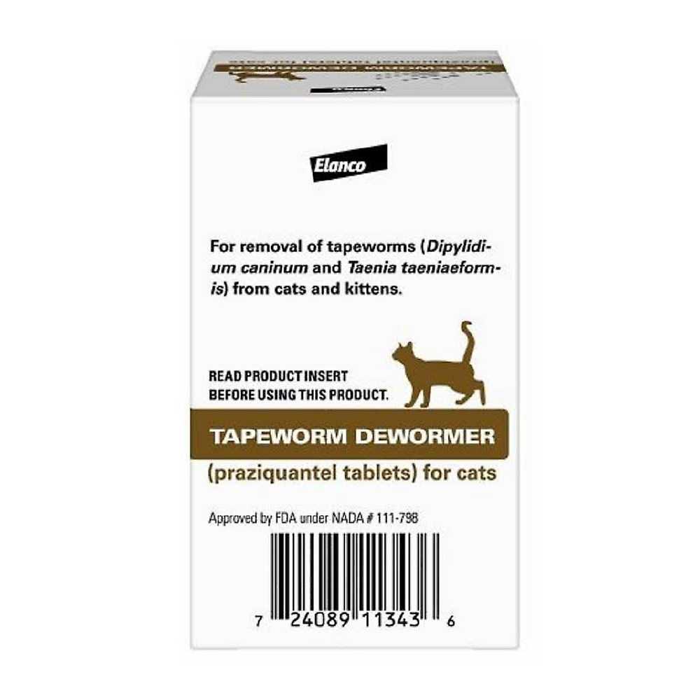 Elanco Tapeworm Dewormer Tablets for Cats, Pack of 3 - Nail Gallerys