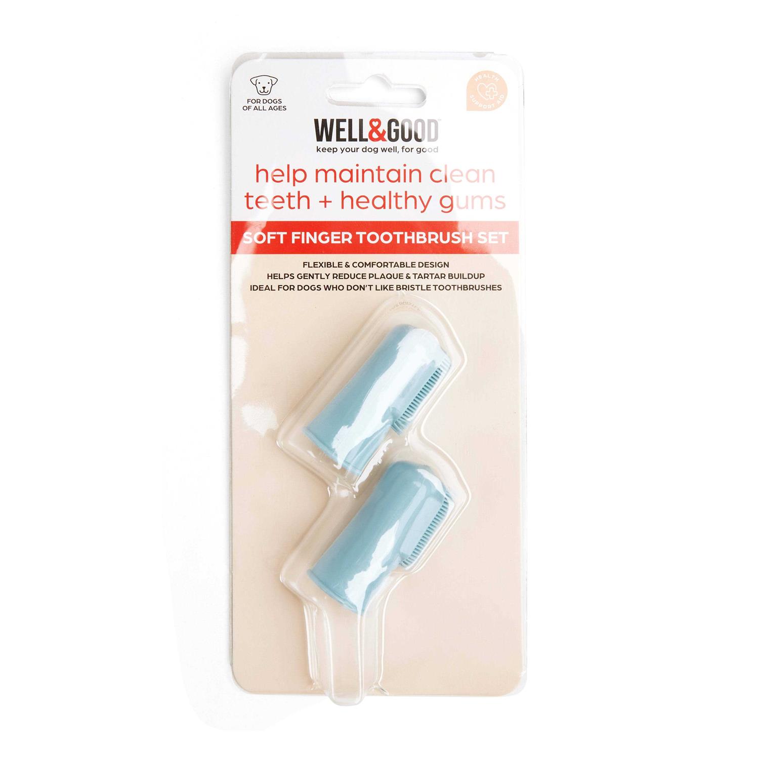 Well & Good Soft Finger Dog Toothbrush - Nail Gallerys