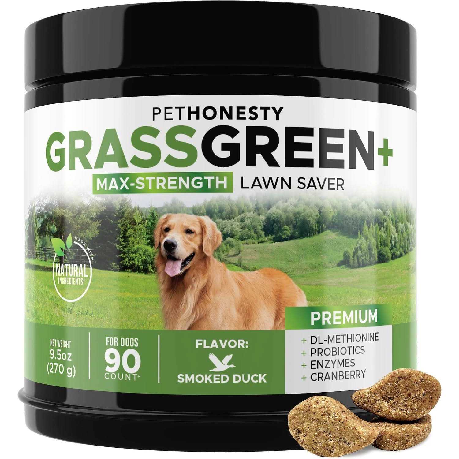 PetHonesty Grass Green Max-Strength Duck Flavored Soft Chews Urinary & Lawn Protection Dog Supplement - Nail Gallerys