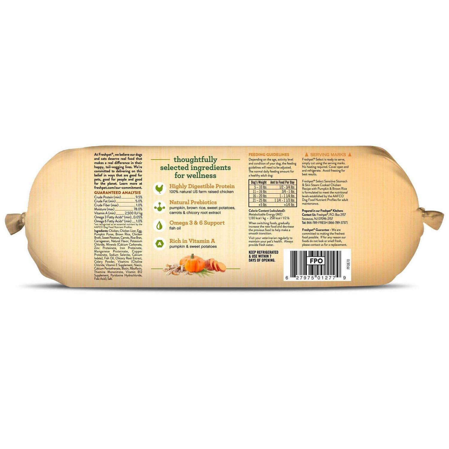 Freshpet Select Sensitive Stomach & Skin Steam Cooked Chicken Recipe Dog Food - Nail Gallerys