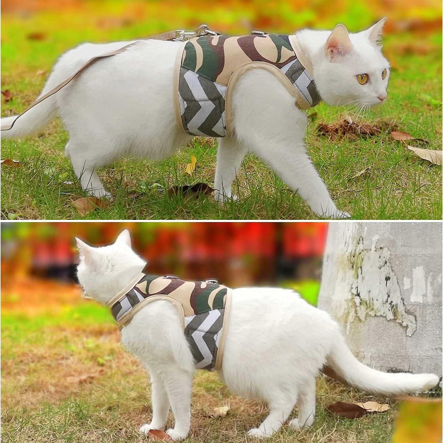 Yizhi Miaow Cat Harness and Leash for Walking Escape Proof - Nail Gallerys