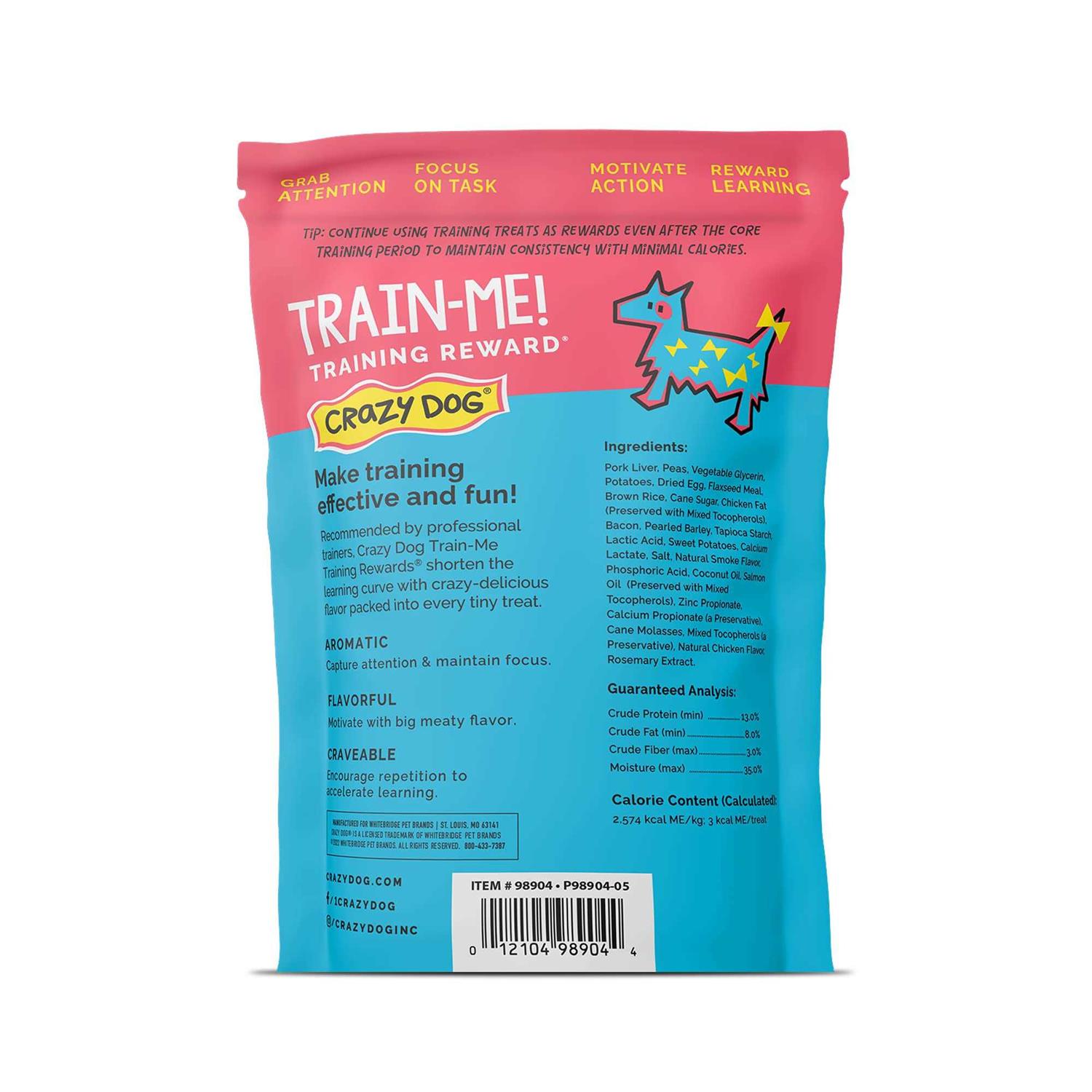 Crazy Dog Train-Me! Bacon Training Reward Dog Treats - Nail Gallerys