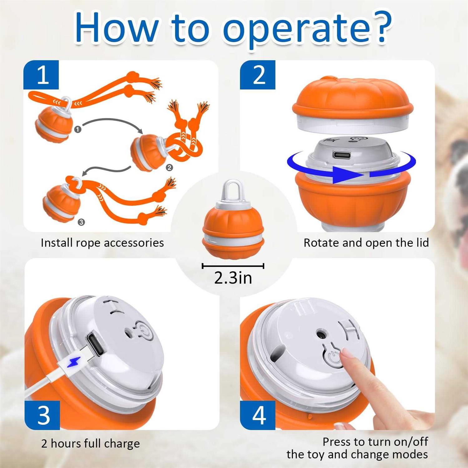 Sofolor Interactive Dog Toys Motion Activated Dog Ball - Nail Gallerys