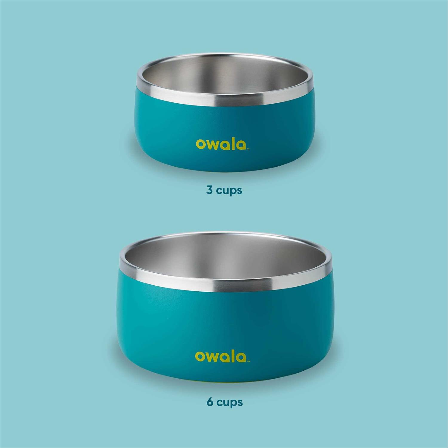 Owala Pet Bowl Durable Stainless Steel Food & Water Bowl Pink - Nail Gallerys