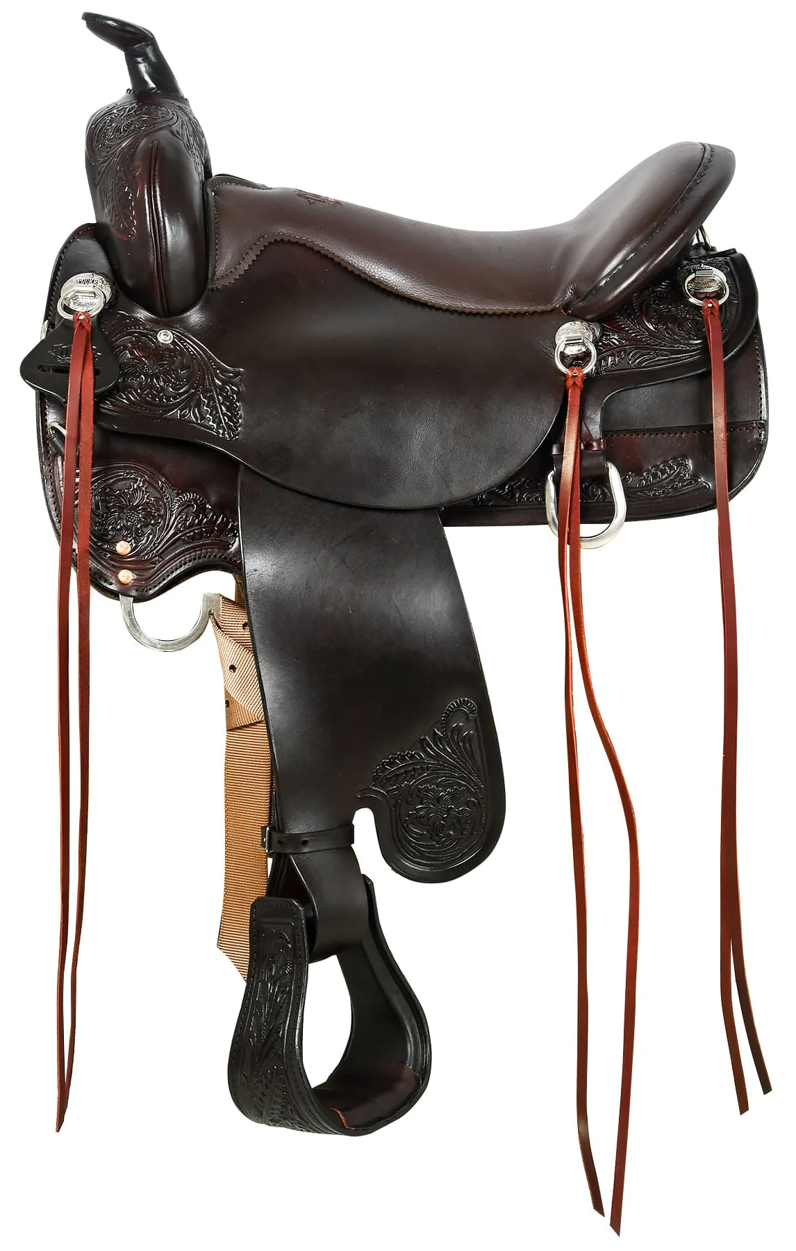 Tucker Custom Meadow Creek Trail Saddle, Medium, Brown - Nail Gallerys