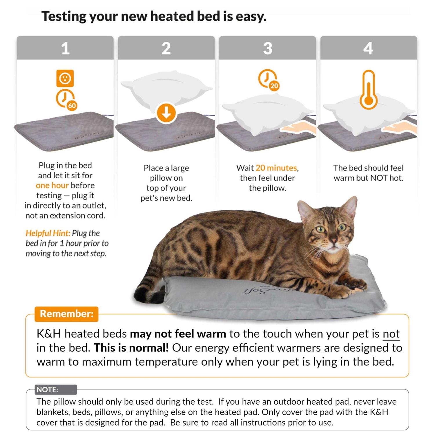 K&H Lectro-Soft Outdoor Heated Pet Bed - Nail Gallerys