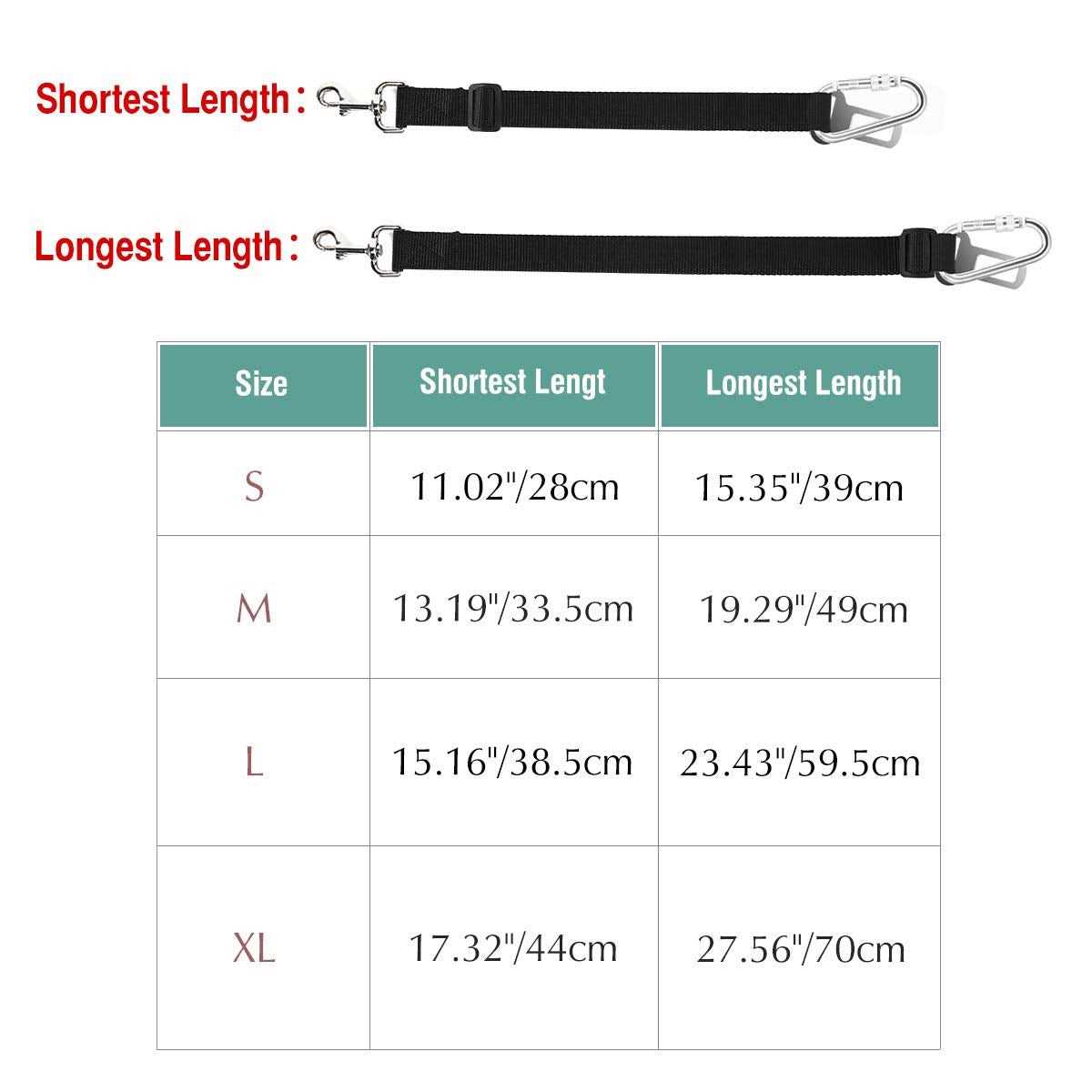 VavoPaw Dog Vehicle Safety Vest Harness, Adjustable Soft Padded Mesh Car Seat Belt Leash Harness with Travel Strap and Carabiner - Nail Gallerys