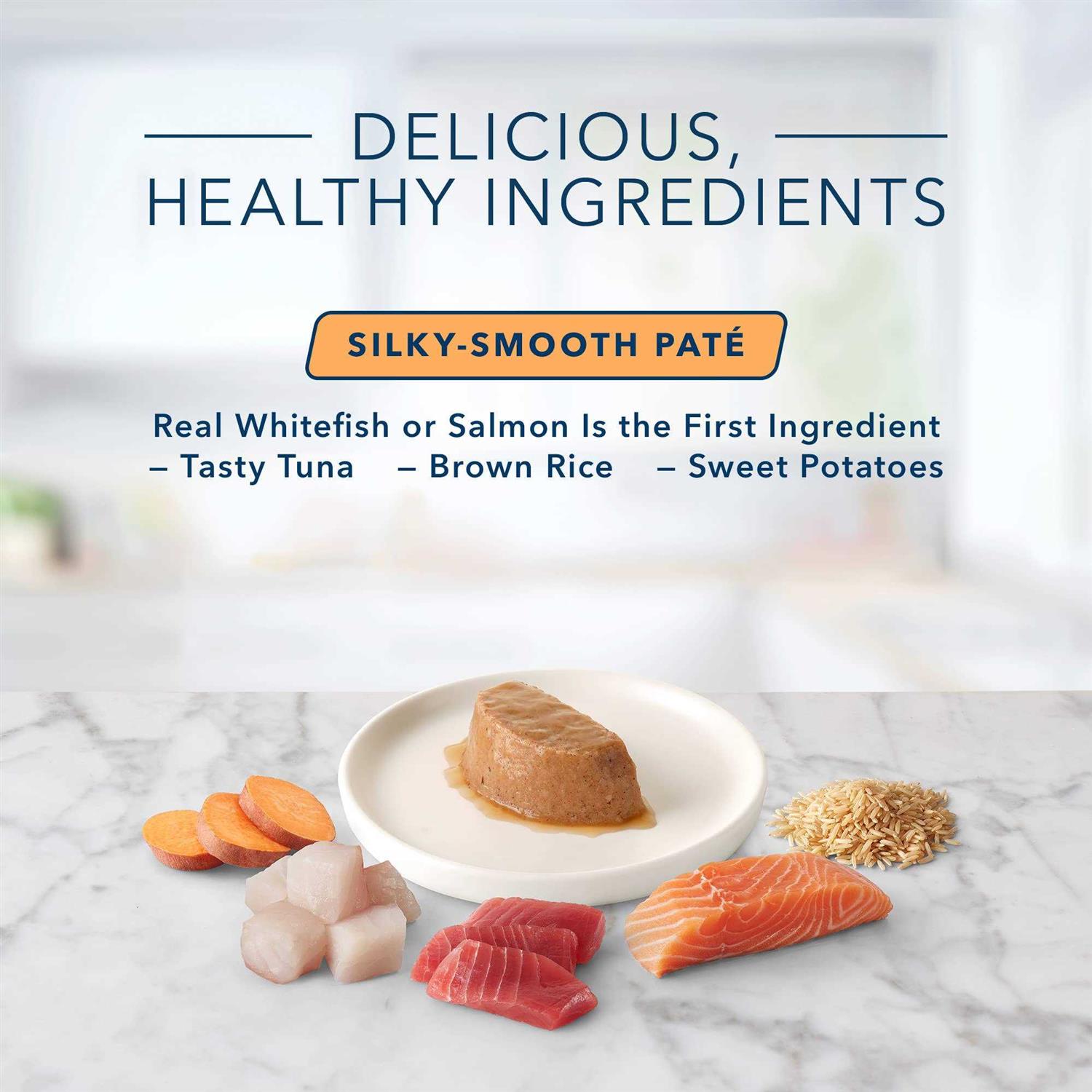 Blue Buffalo Tastefuls Spoonless Singles Whitefish & Tuna and Salmon Pate Wet Adult Cat Food Variety Pack - Nail Gallerys