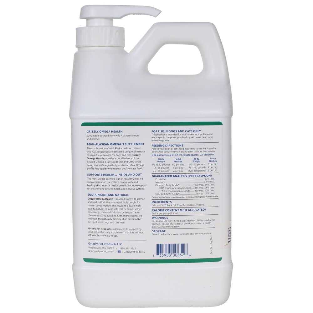 Grizzly Omega Health Liquid Omega-3 Supplement for Dogs - Nail Gallerys