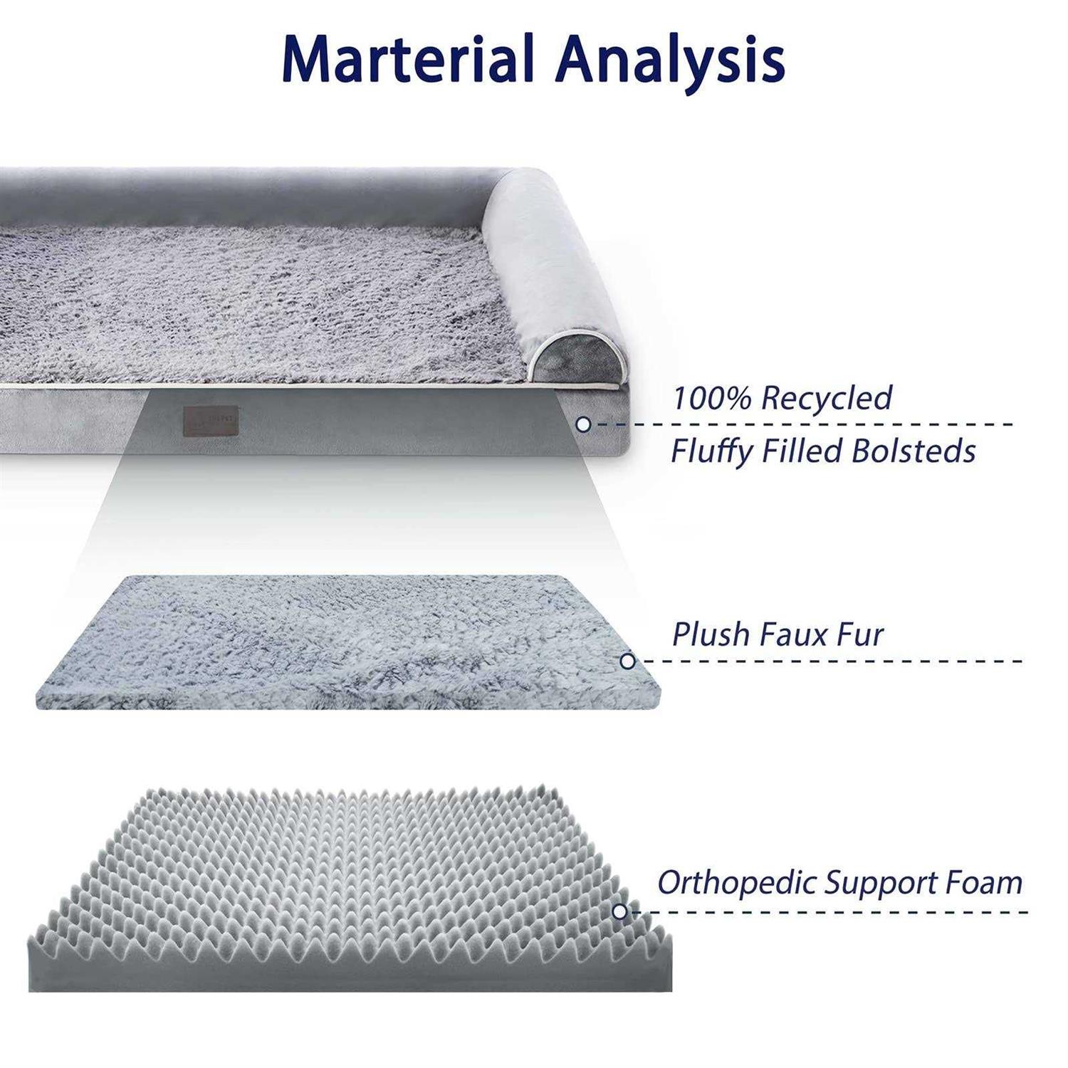 Western Home Large Orthopedic Dog Beds Large Dogs Eggs crate Foam Large Pet Bed with Waterproof - Nail Gallerys