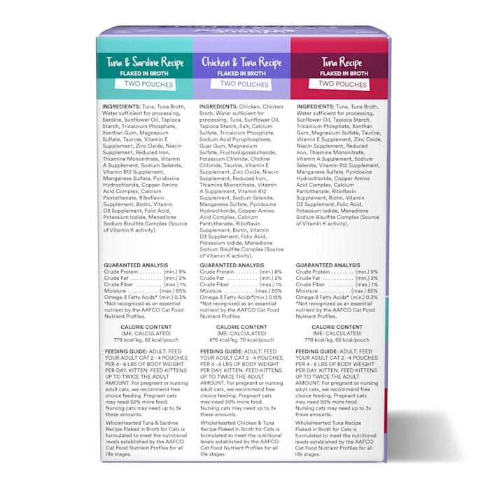 WholeHearted Grain Free Ocean Delights Flaked Wet Cat Food Variety Pack for All Life Stages - Nail Gallerys
