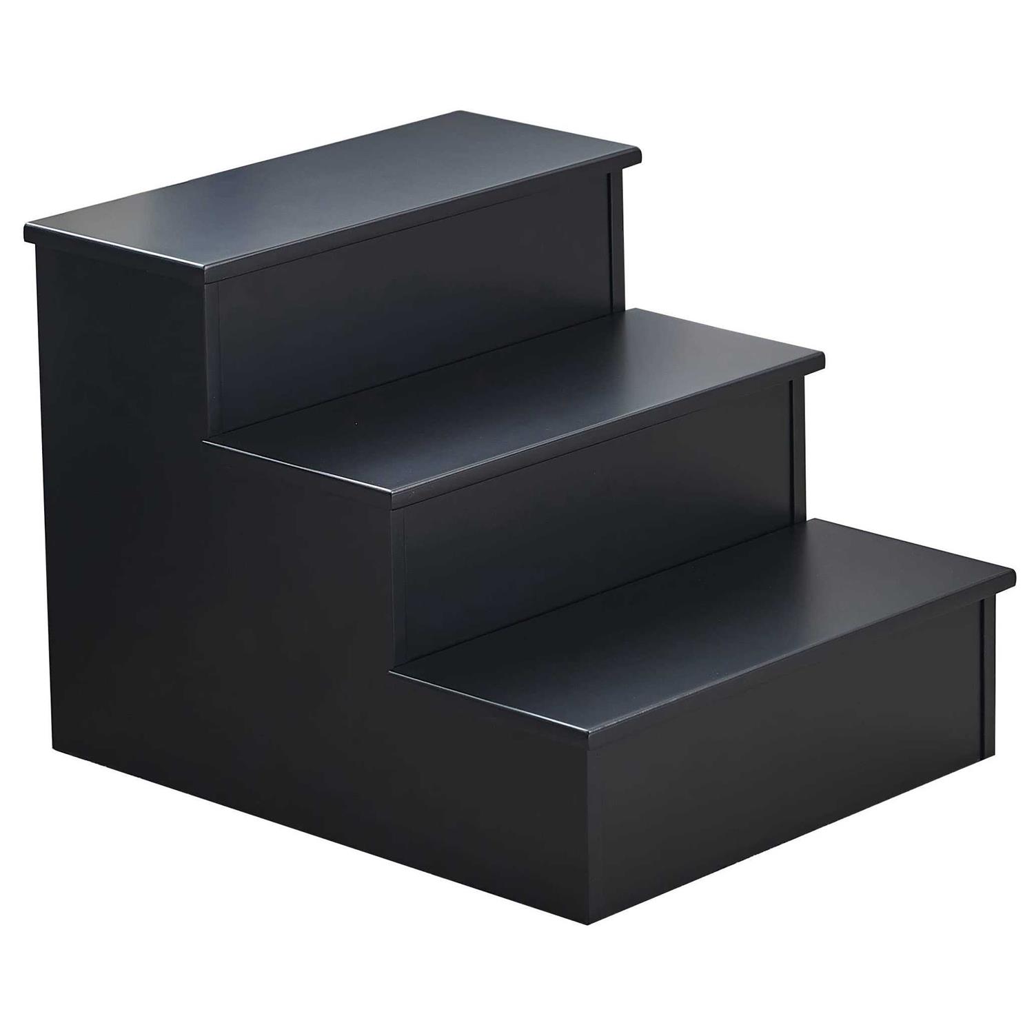 Kings Brand Furniture Darien 3 Step Wood Step Stool for Adults or Kids - Nail Gallerys