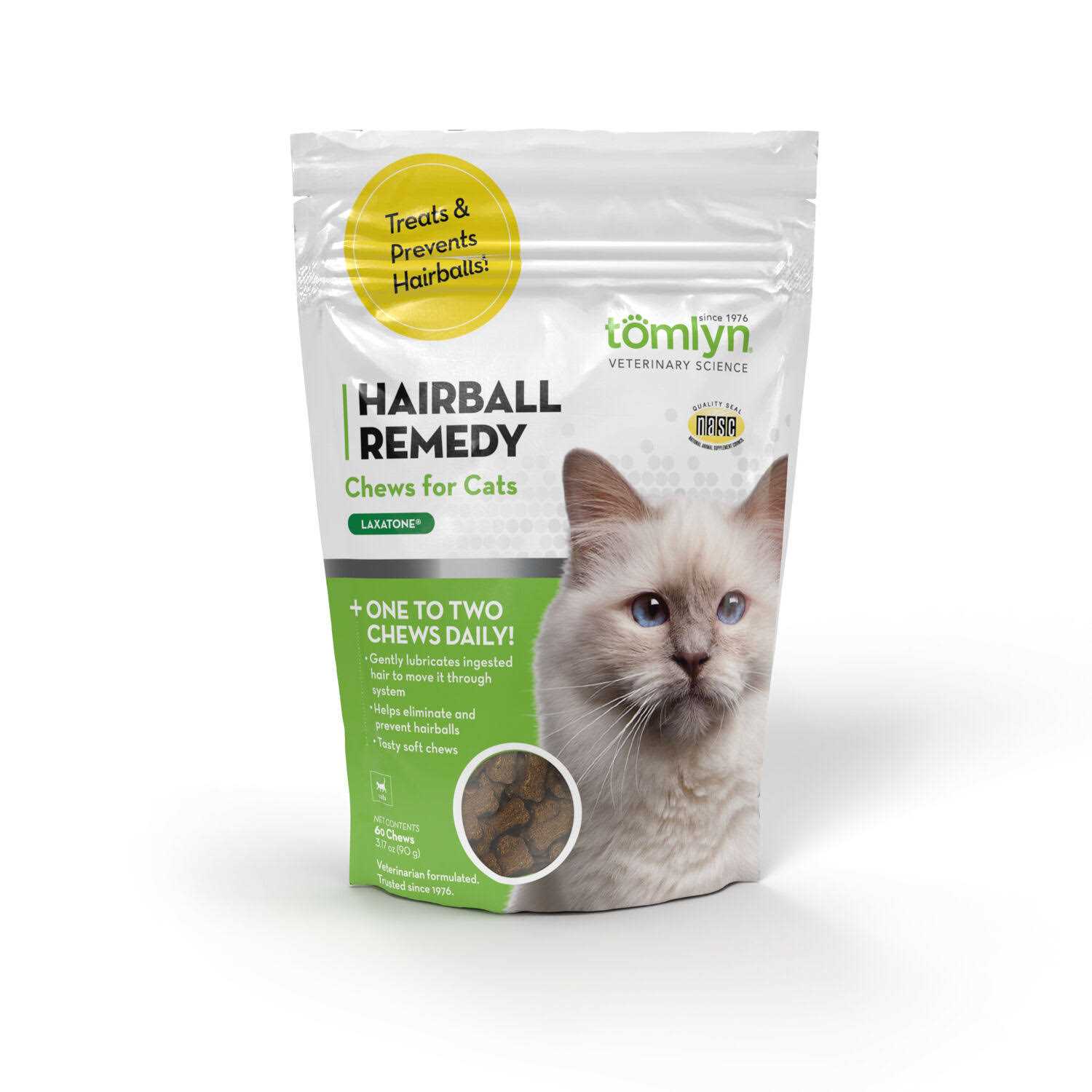 Tomlyn Laxatone Hairball Remedy Chews for Cats - Nail Gallerys