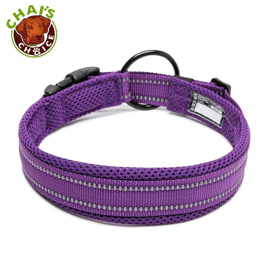Chai’s Choice Premium Dog Collar Soft, Padded, Reflective Dog Collar for Large, Medium, and Small Size Dogs - Nail Gallerys