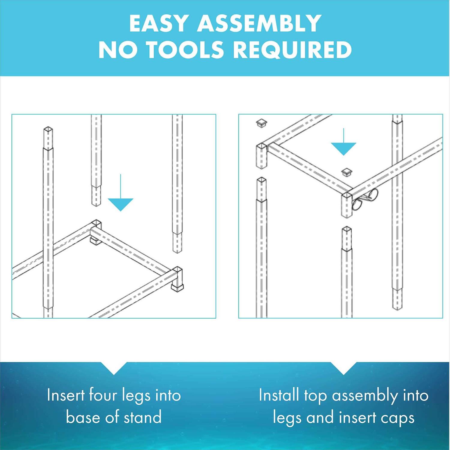 TitanEze 10 Gallon Tank Stand - Nail Gallerys