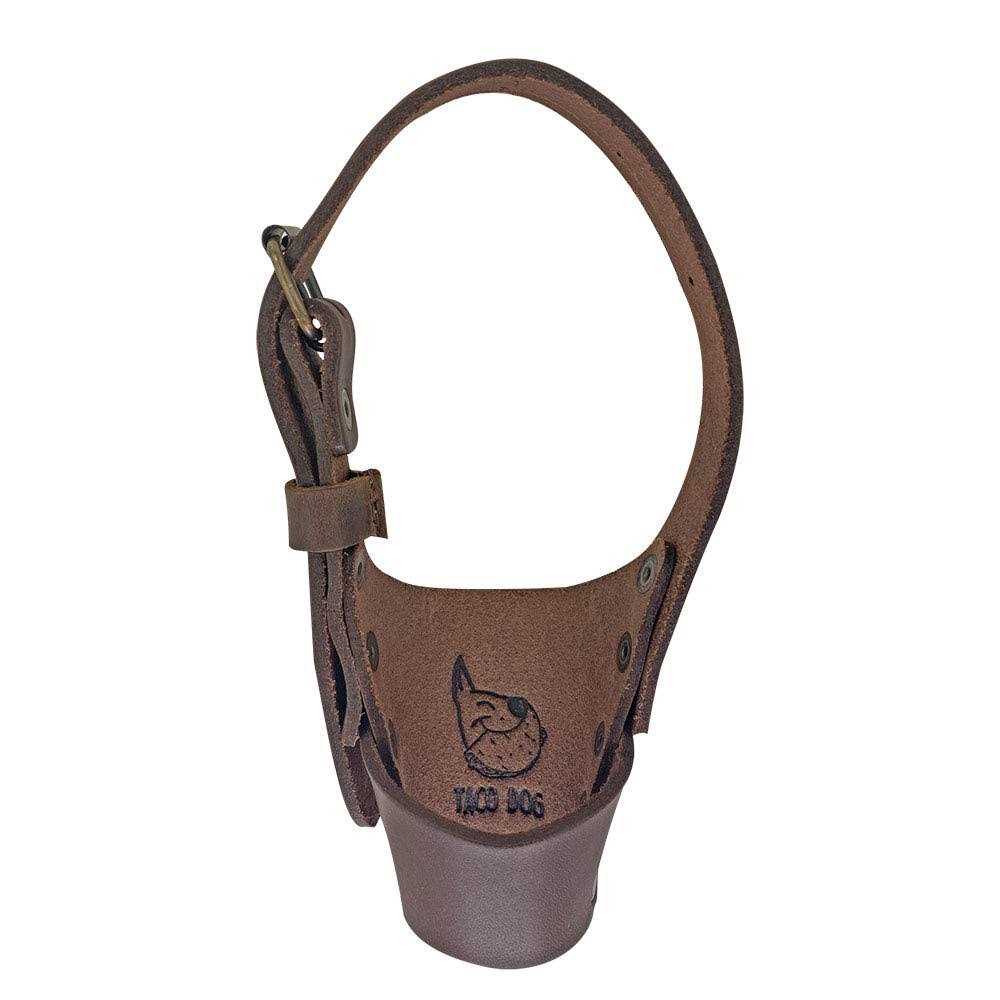 Taco Dog Leather Dog Muzzle Guard Handmade from Full Grain Leather - Nail Gallerys