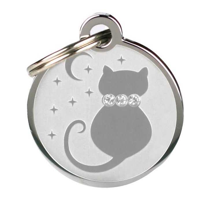 Frisco Starry Moon Crystal Cat Personalized Dog ID Tag - Nail Gallerys