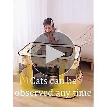 Carroza Portable Foldable Pet Playpen Collapsible Crates Kennel Playpen for Dog cat and Rabbit &Travel Playpen Outdoor or Indoor - Nail Gallerys