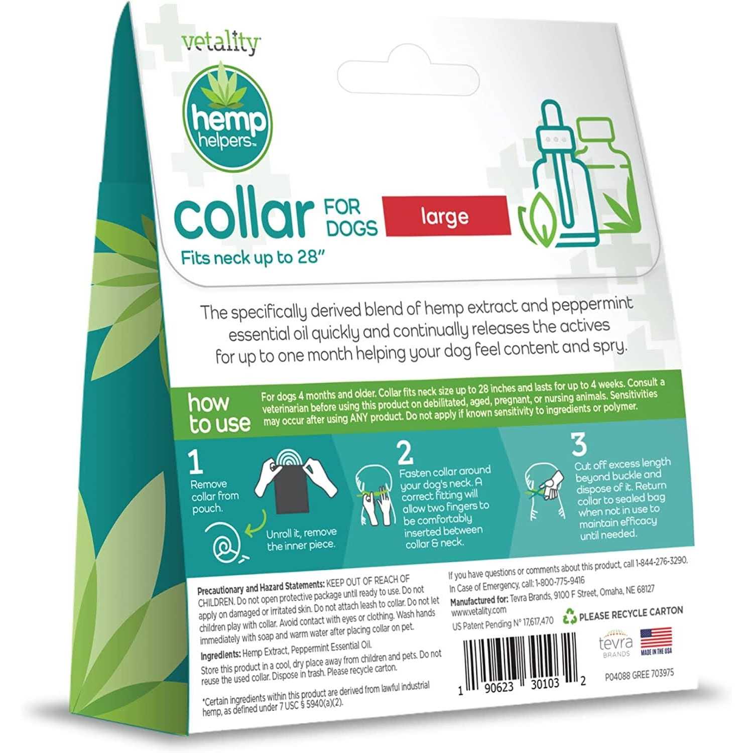 Vetality Hemp Helpers Collar for Dogs - Nail Gallerys