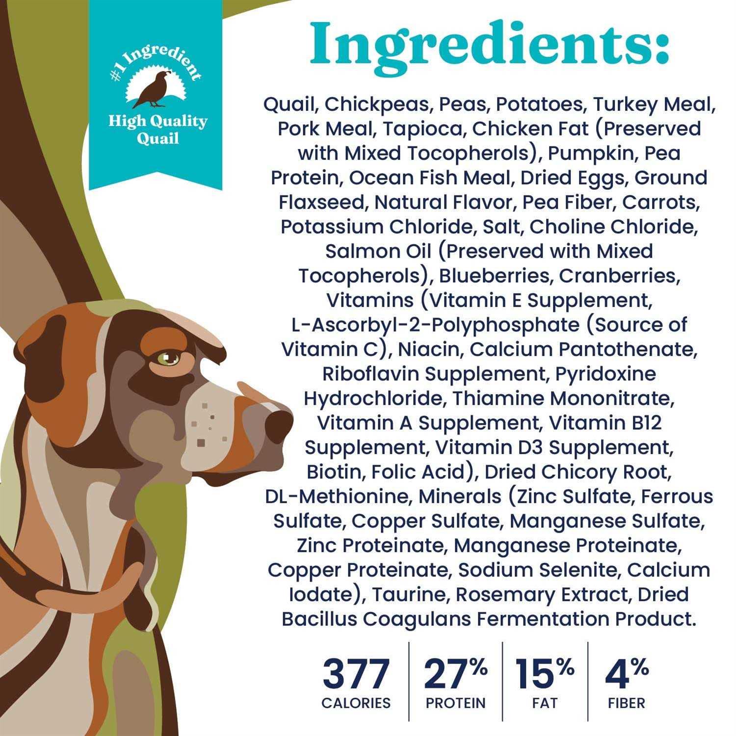 Solid Gold Grain-Free Quail Chickpeas & Pumpkin Wild Heart Dry Dog Food - Nail Gallerys