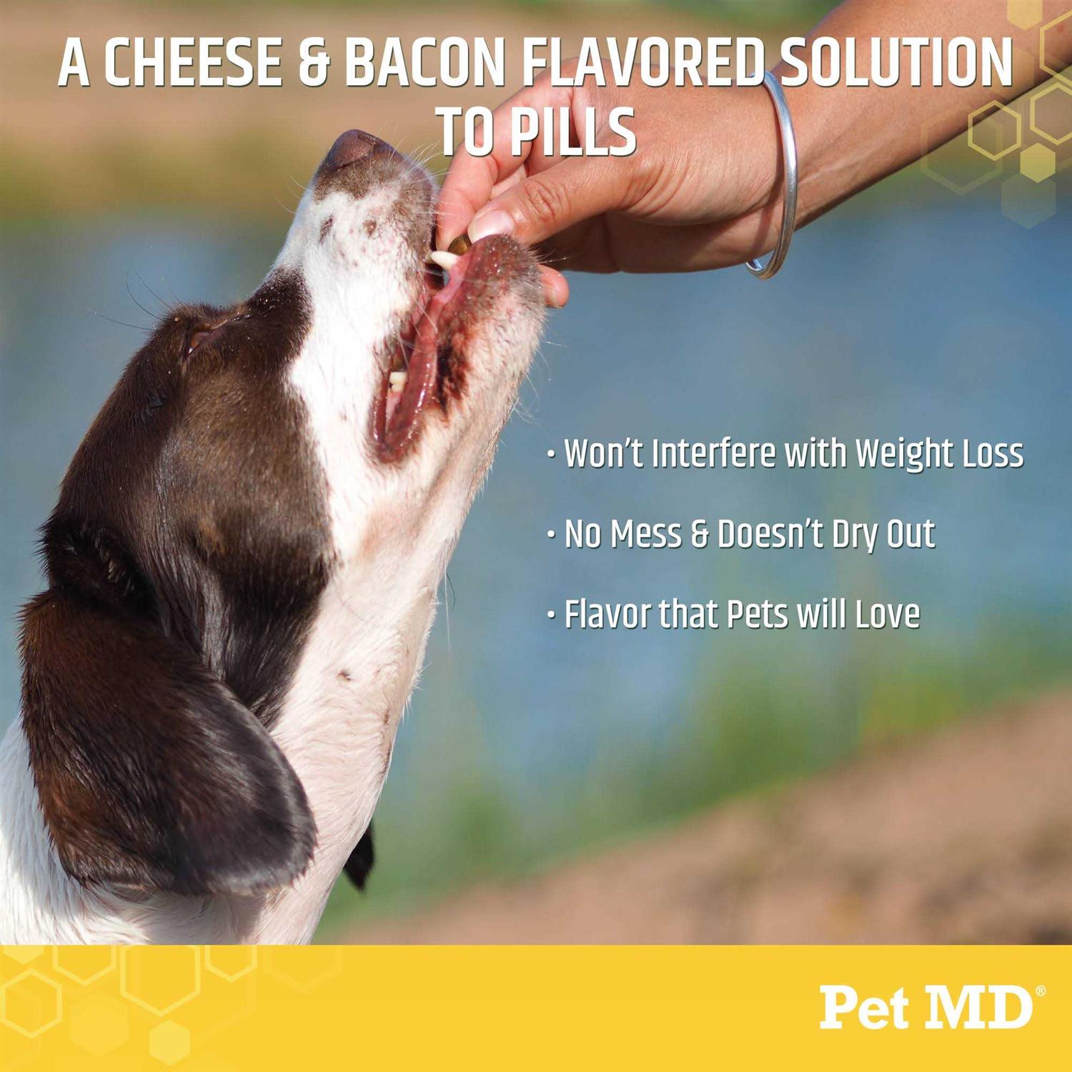 Pet MD Wrap-A-Pill Cheese & Bacon Flavor Pill Paste for Dogs - Nail Gallerys