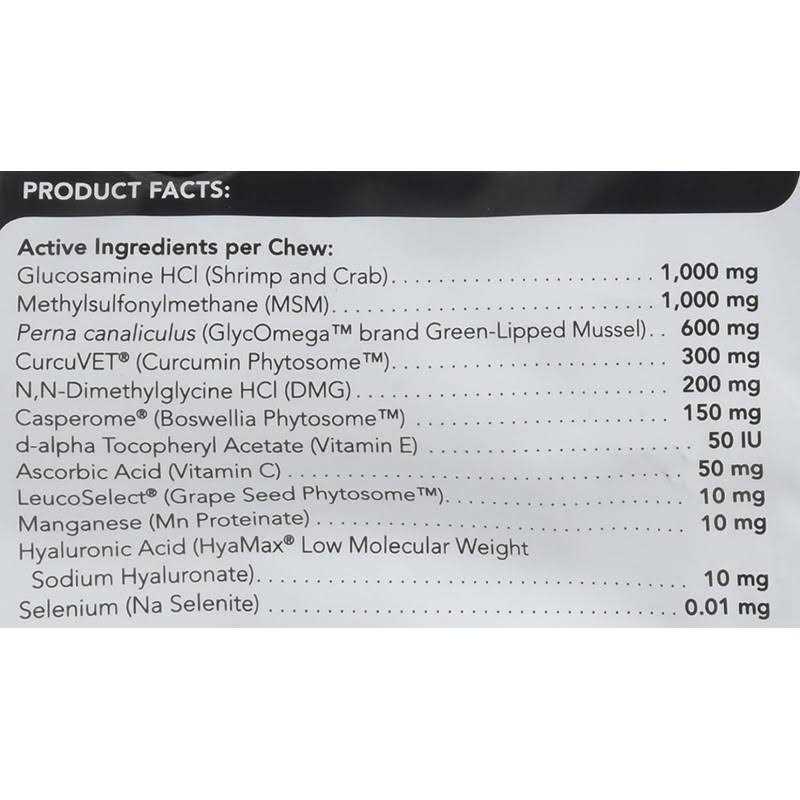 VetriScience Vetri-Flex Chews for Dogs Over 60 pounds Veterinary Recommended Canine Joint Supplement for Hips and Knees - Nail Gallerys
