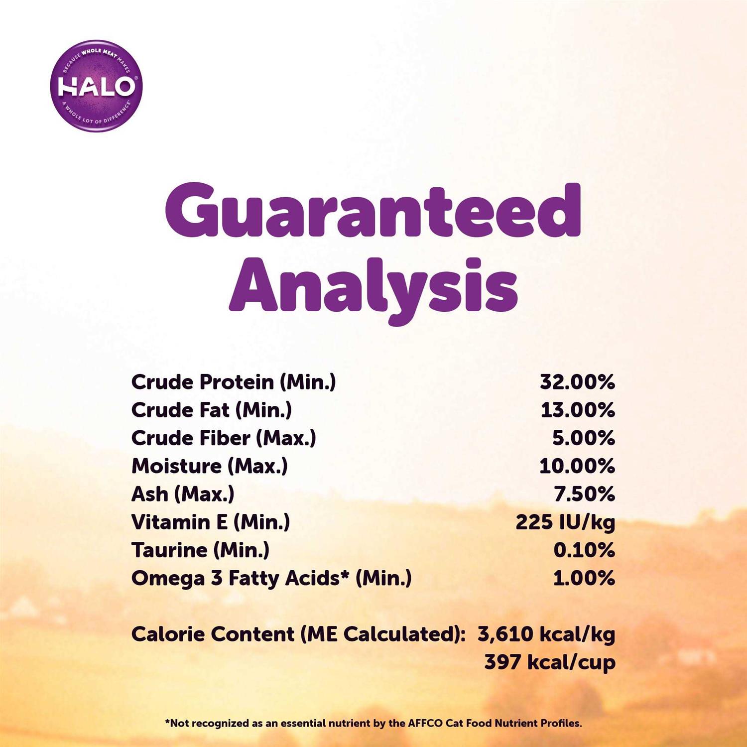 Halo Holistic Chicken & Chicken Liver Recipe Grain-Free Healthy Weight Indoor Cat Dry Cat Food - Nail Gallerys