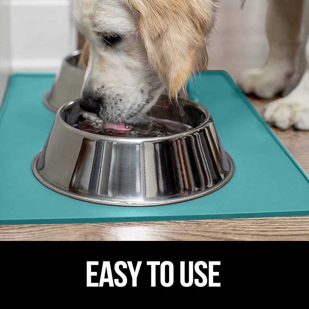 Gorilla Grip 100% Waterproof Raised Edge BPA Free Silicone Pet Feeding Mat - Nail Gallerys