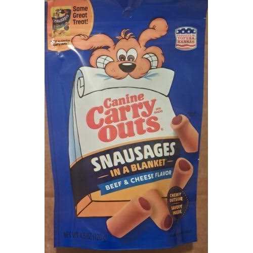 Canine Carry Outs Snausages in a Blanket Dog Treats Beef Cheese - Nail Gallerys