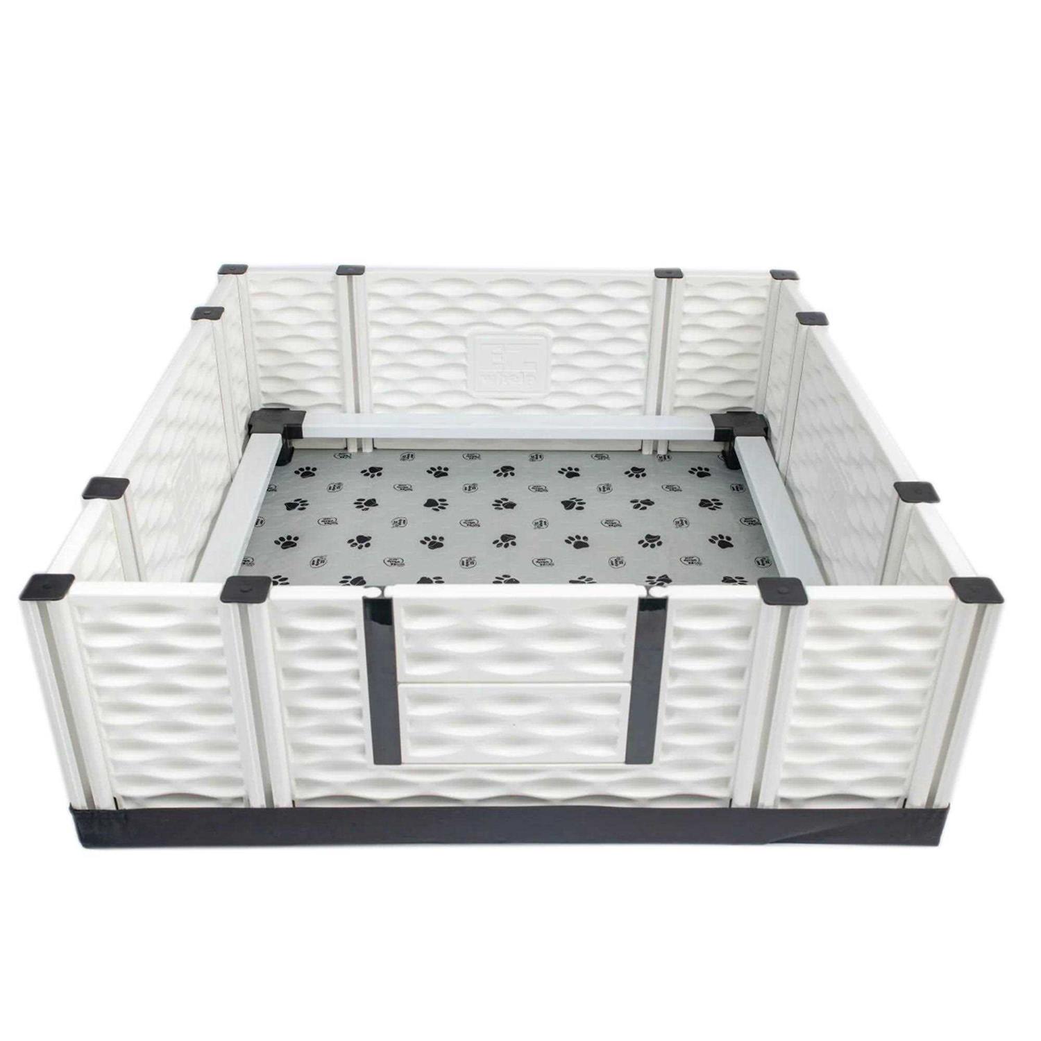 EZwhelp EZclassic Puppy Dog Whelping Box Playpen w/Rails & Liner - Nail Gallerys