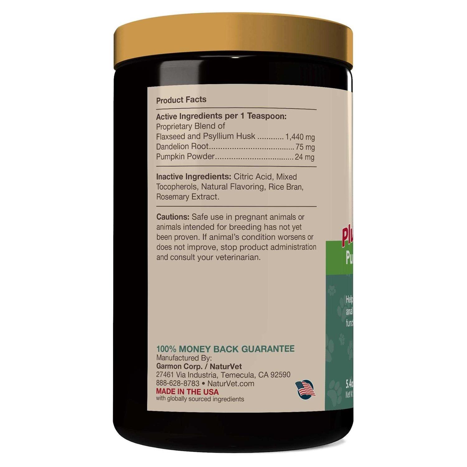 NaturVet No Scoot Supplement Powder Plus Pumpkin - Nail Gallerys