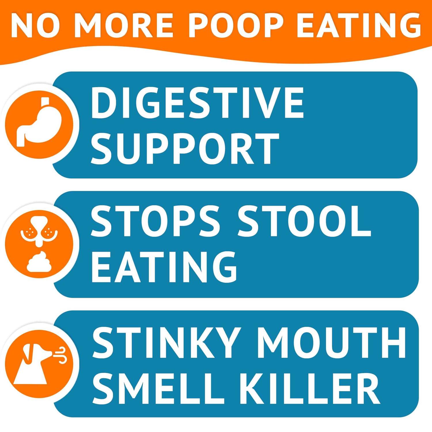 GoodGrowlies Chew No Poo Coprophagia Natural Stool Eating Deterrent & Breath Aid Chew Supplement for Dogs - Nail Gallerys