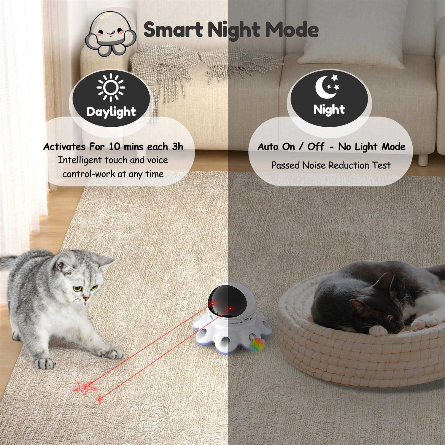ORSDA Cat Laser Toy 2-in-1 Interactive Cat Toys for Indoor Cats - Nail Gallerys