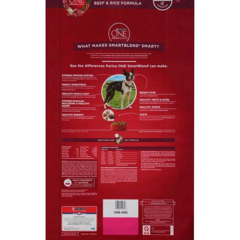 Purina ONE SmartBlend Small Bites Beef & Rice Formula Dry Dog Food - Nail Gallerys