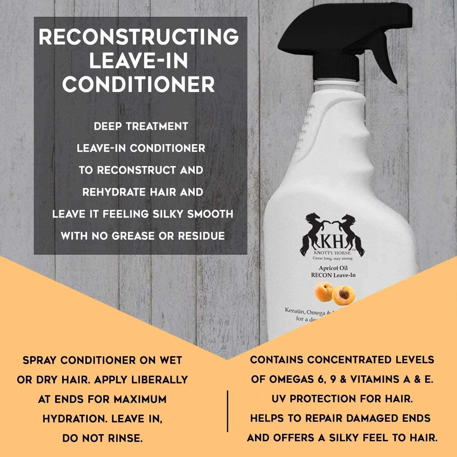 Knotty Horse Apricot Oil Recon Leave-In Conditioner - Nail Gallerys