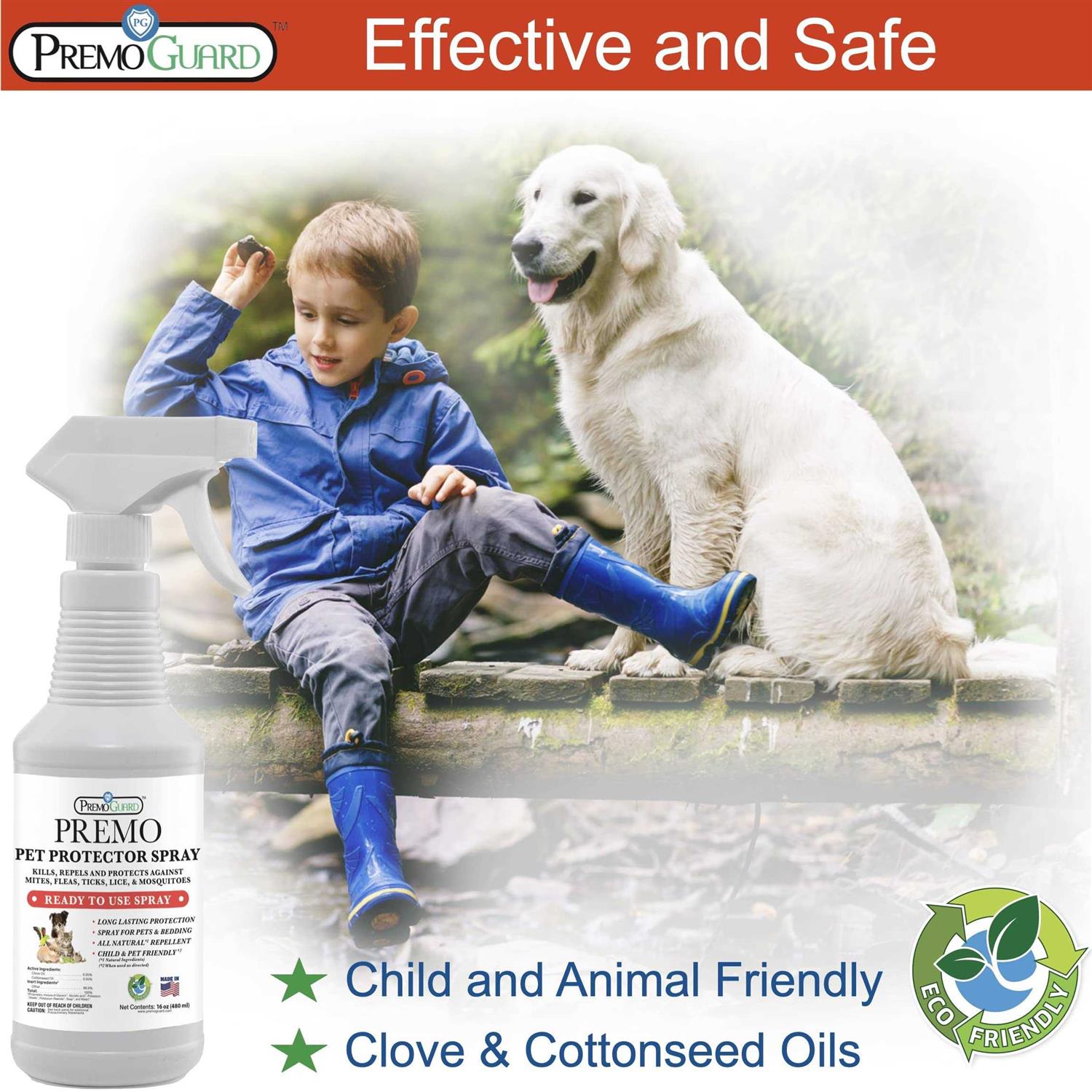 Pet Protector by Premo Guard 100% Effective Mite, Flea, Tick, & Mosquito Spray for Dogs, Cats, and Pets – Best Natural Protection - Nail Gallerys