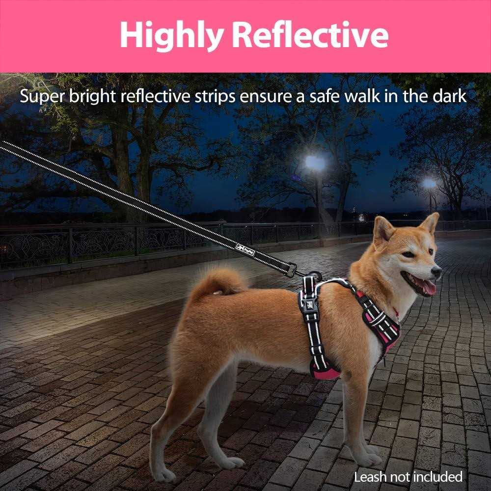 Poypet No Pull Dog Harness, Reflective Vest Harness with Front Adjustable - Nail Gallerys