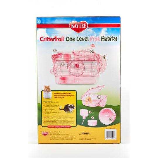 Kaytee CritterTrail One Level Habitat Pink - Nail Gallerys