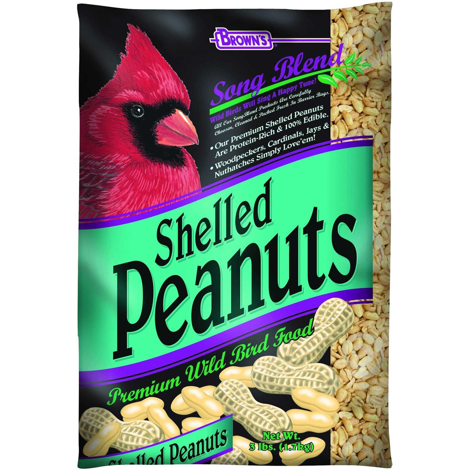 Brown’s Song Blend Shelled Peanuts Premium Wild Bird Food - Nail Gallerys