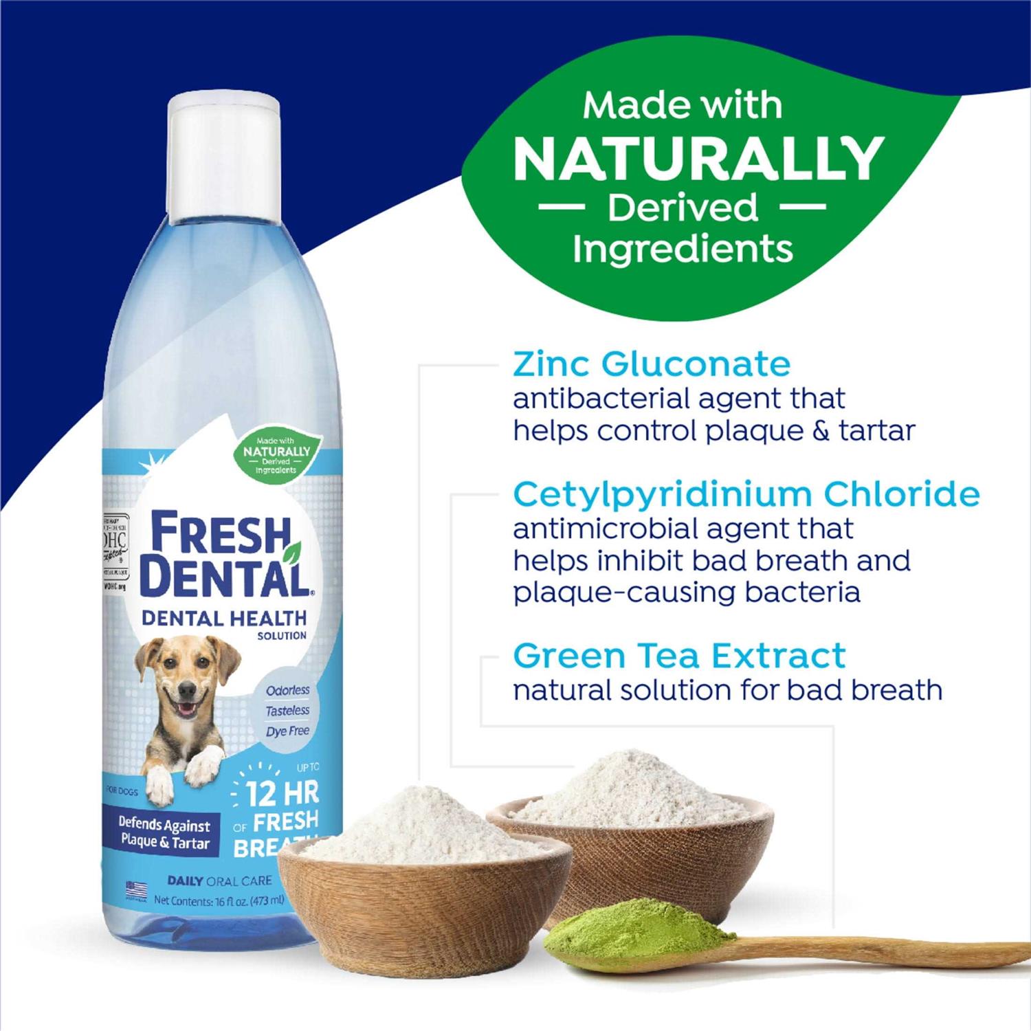 Naturel Promise Fresh Dental Dog Breath Freshener Water Additive for Dogs - Nail Gallerys