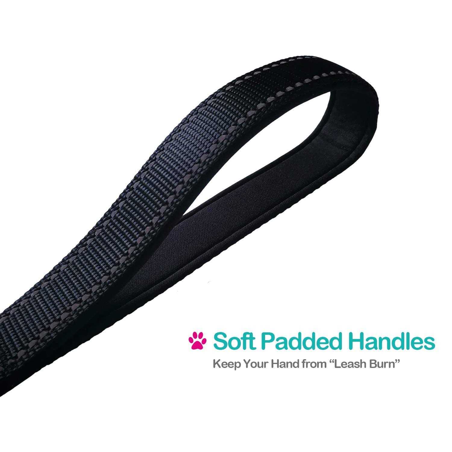 DOGSAYS Short Dog Leash Traffic Padded Handle Heavy Duty Short Nylon Dog Lead for Training Control - Nail Gallerys