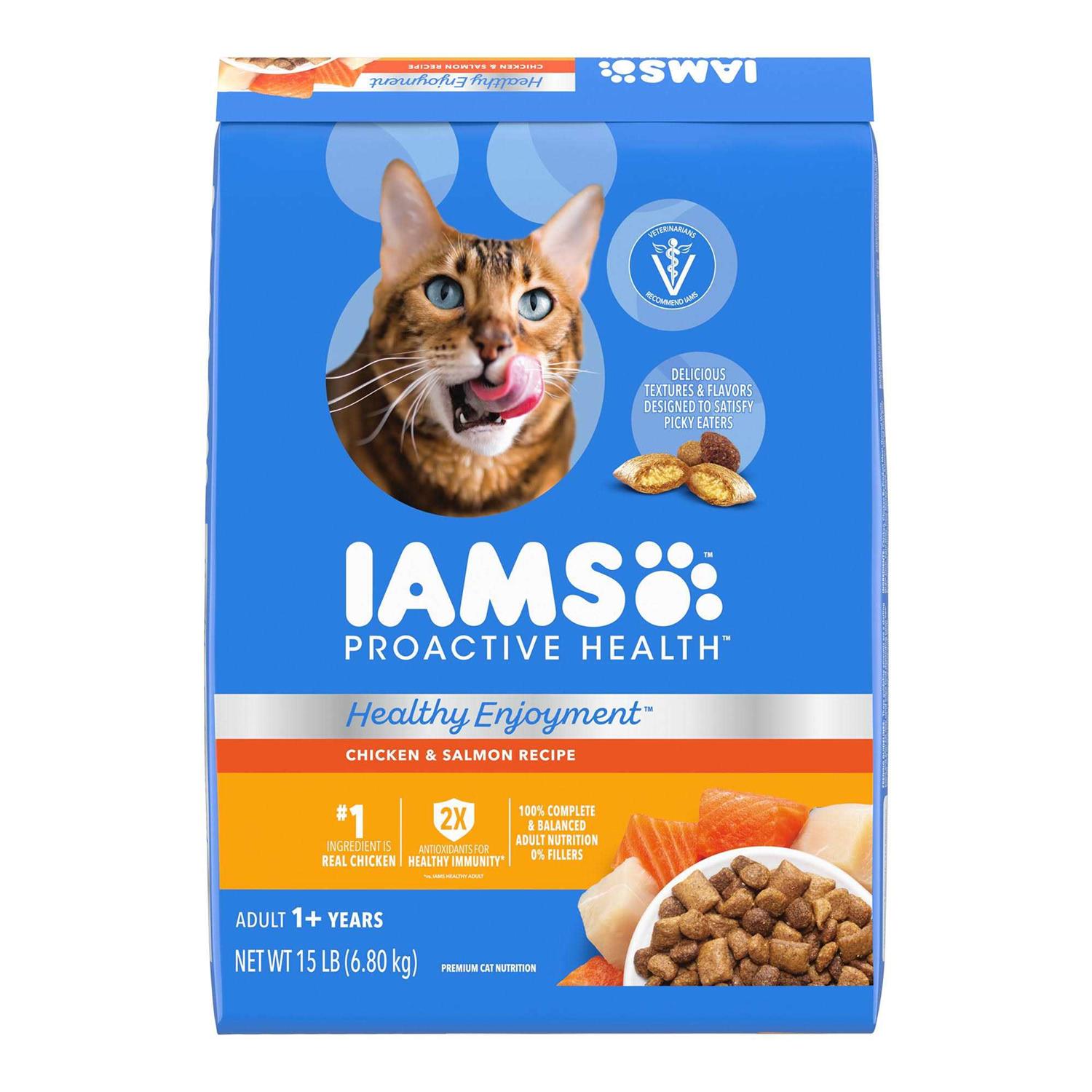 Iams Healthy Enjoyment Chicken & Salmon Dry Cat Food - Nail Gallerys